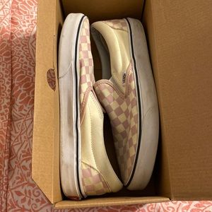 Pink Checkered Vans